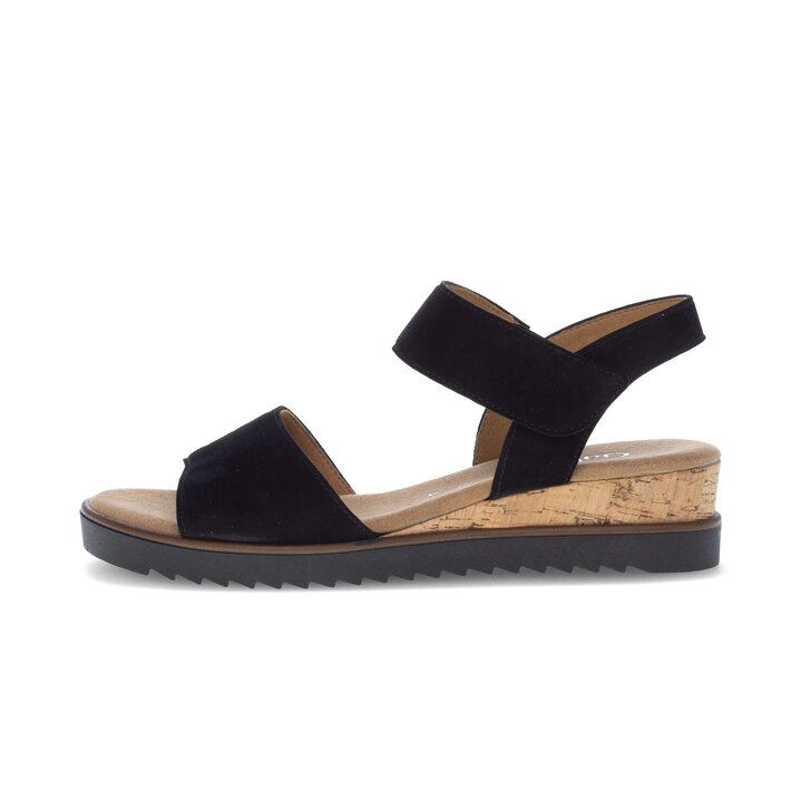 Keilsandalette schwarz #0
