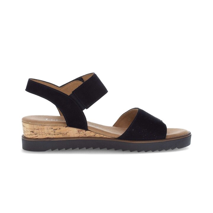 Keilsandalette schwarz #1
