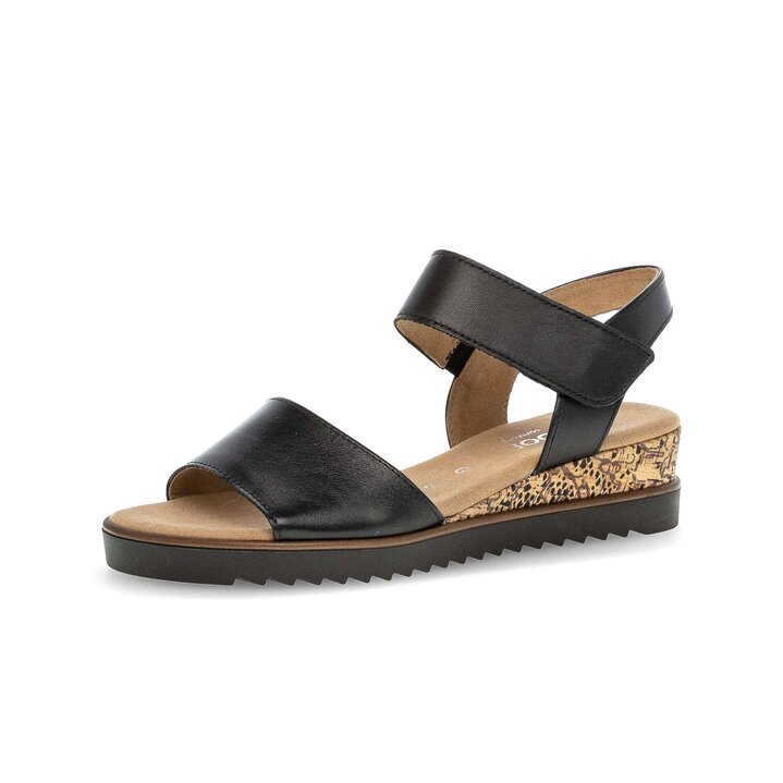 Keilsandalette schwarz #2