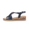 Keilsandalette blau