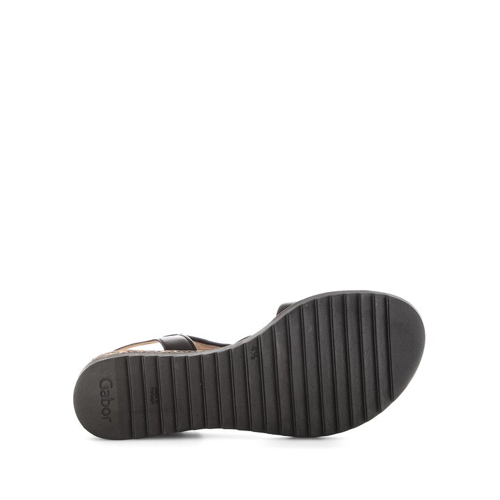 Keilsandalette schwarz #4