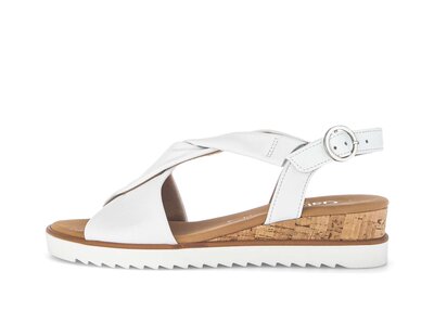Keilsandalette weiß
