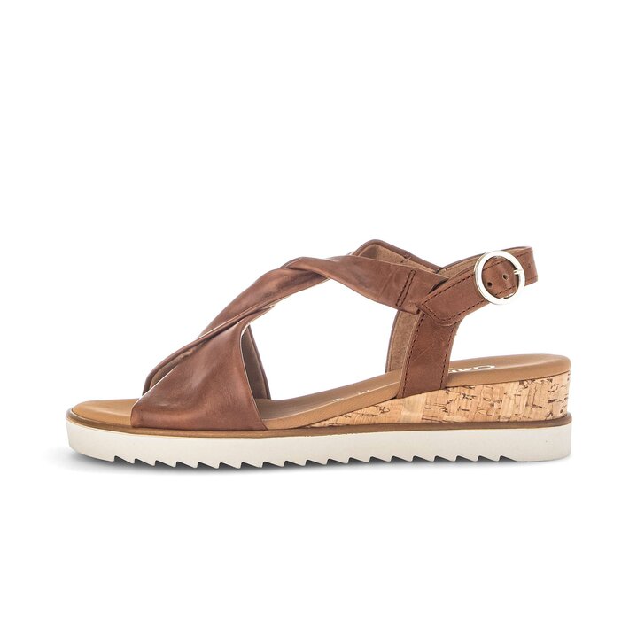 Keilsandalette braun #0