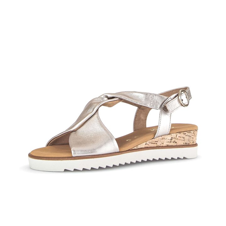 Keilsandalette gold #2