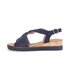 Keilsandalette blau