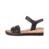Keilsandalette schwarz