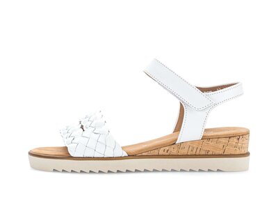 Keilsandalette weiß