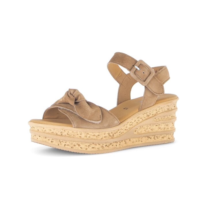 Sandaleno met sleehak bruin #2