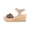 Keilsandalette beige