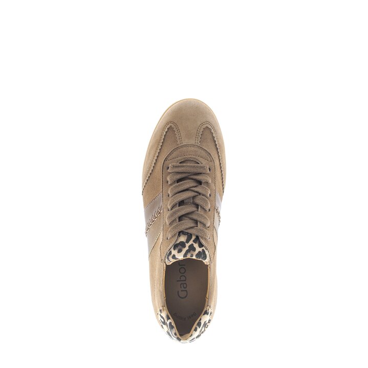 Lage sneaker bruin #5