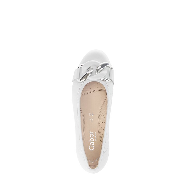 Sportliche Ballerina weiß #5