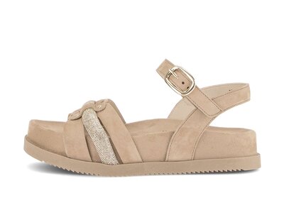 Strappy sandal beige