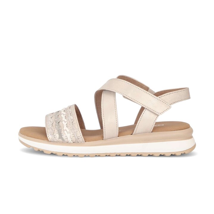 Riemchensandale beige #0
