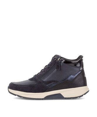 Schnürstiefelette blau