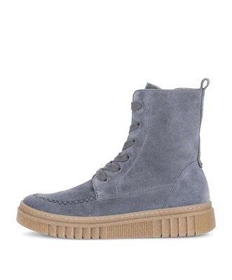 Schnürstiefelette blau
