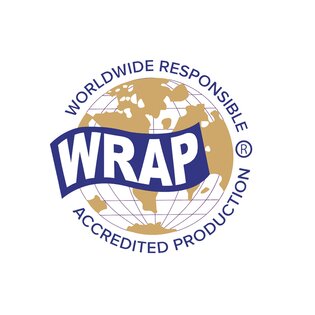 Logo mit Schrift „WRAP – Worldwide Responsible Accredited Production“ und Globus.	"Logo with the text “WRAP – Worldwide Responsible Accredited Production” and a globe. "	Logo avec texte « WRAP – Worldwide Responsible Accredited Production » et un globe.	"Logo met de tekst “WRAP – Worldwide Responsible Accredited Production” en een wereldbol.         "	Logo con la scritta “WRAP – Worldwide Responsible Accredited Production” e un globo.	"Logotyp med texten ”WRAP – Worldwide Responsible Accredited Production” och en glob. " | © Worldwide Responsible Accredited Production